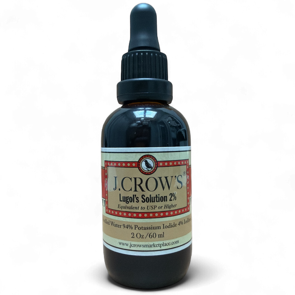 J.CROW'S® Lugol's Solution of Iodine 2% 2 oz Bottle