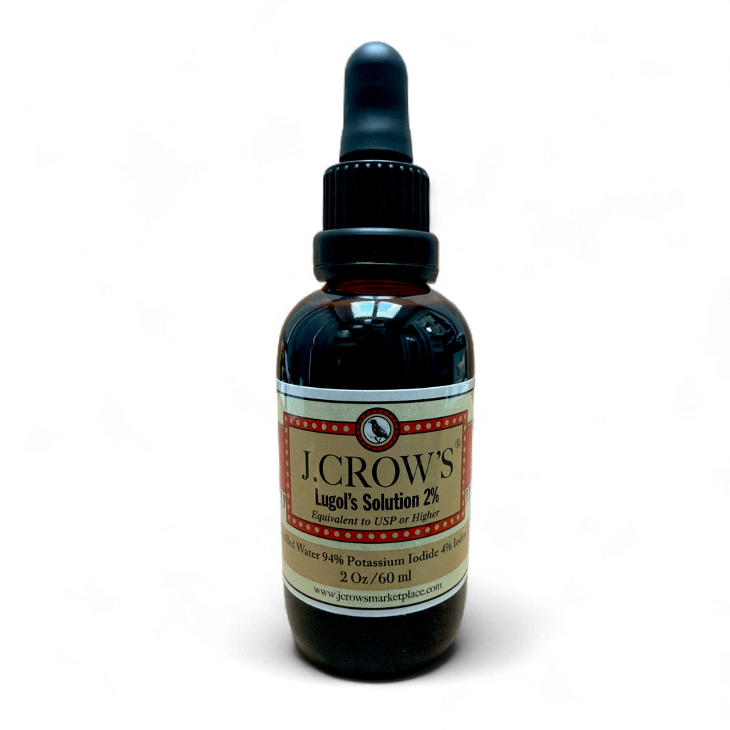 J.CROW'S® Lugol's Solution of Iodine 2% 2 oz Bottle