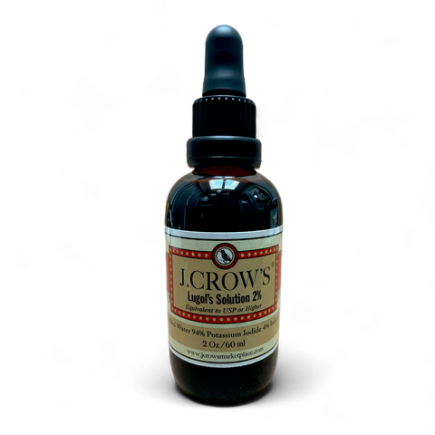 J.CROW'S® Lugol's Solution of Iodine 2% 2 oz Bottle