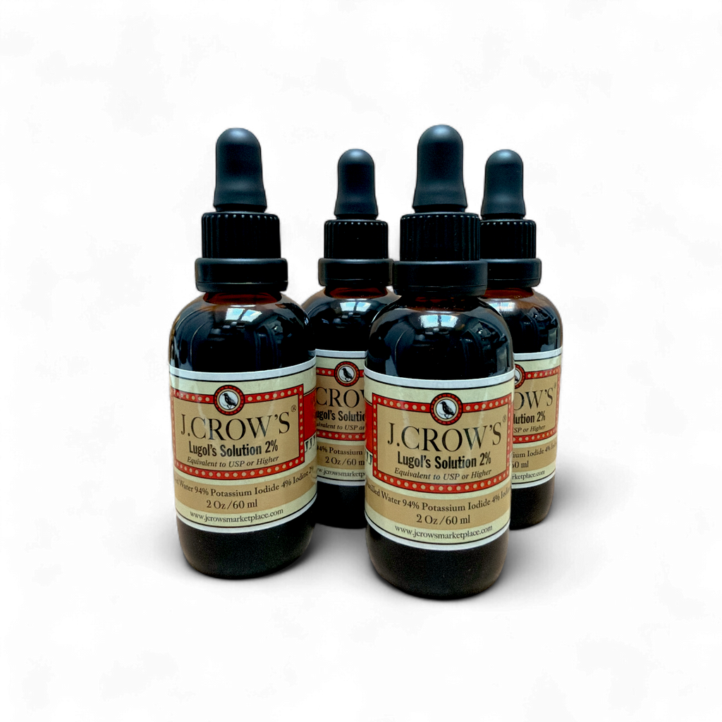 J.CROW'S® Lugol's Solution of Iodine 2% 2 oz Four Pack (4 bottles) $62.00