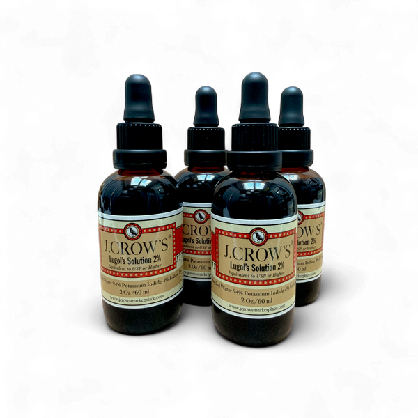 J.CROW'S® Lugol's Solution of Iodine 2% 2 oz Four Pack (4 bottles) $62.00