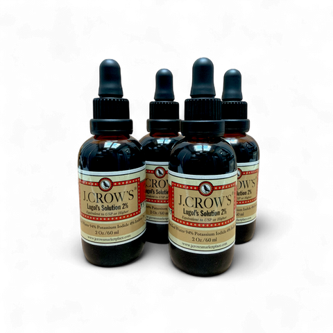J.CROW'S® Lugol's Solution of Iodine 2% 2 oz Four Pack (4 bottles) $62.00