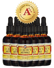 J.CROW'S® Lugol's Solution of Iodine 2% 2 oz Professional Pack (12 bottles) $149.95
