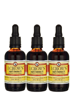 J.CROW'S® Lugol's Solution of Iodine 2% 2 oz Three Pack (3 bottles) $47.25