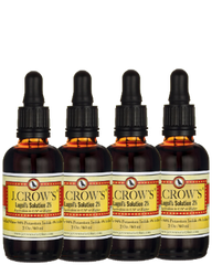 J.CROW'S® Lugol's Solution of Iodine 2% 2 oz Four Pack (4 bottles) $62.00